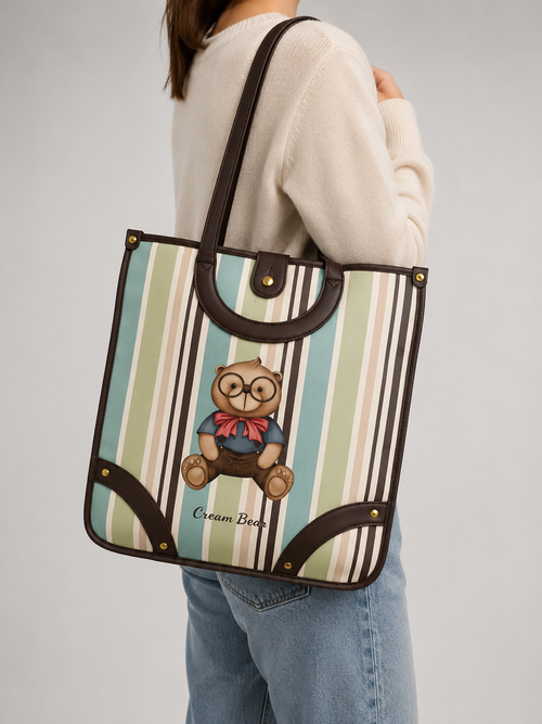 Royal Bear Heritage Stripe Tote