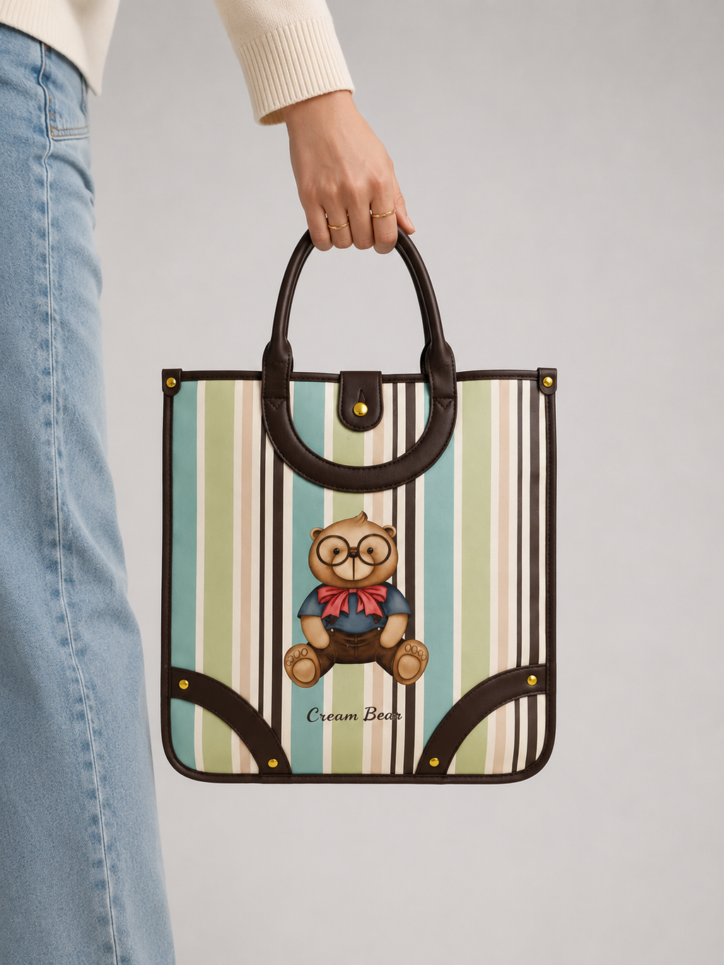 Royal Bear Heritage Stripe Tote
